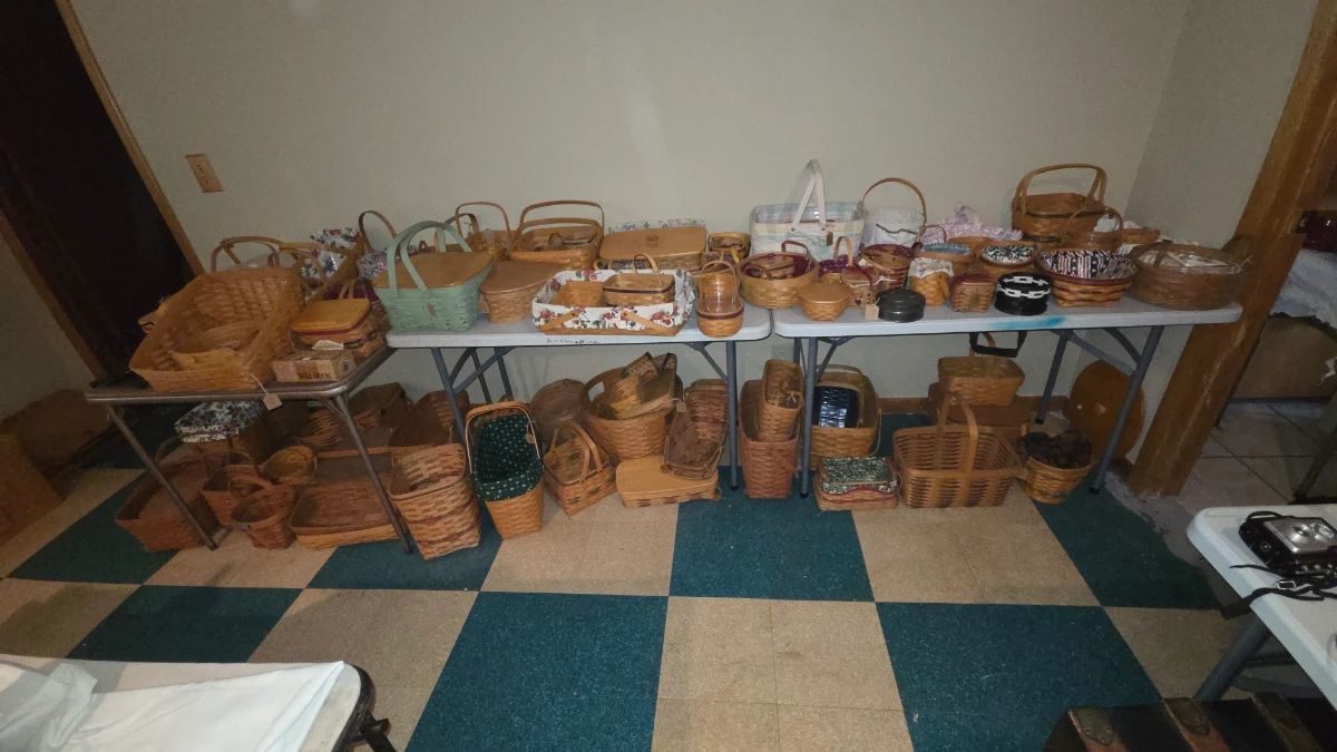 A fraction of the Longaberger baskets available