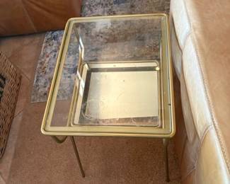GOLD MODERN SIDE TABLE