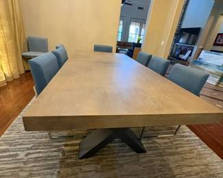 MODERN BEAUTIFUL DINING TABLE AND 8 CHAIRS