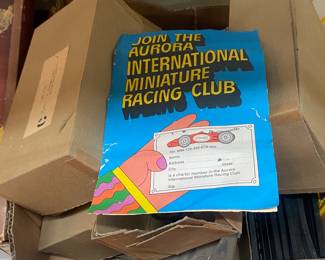Vintage Aurora Slot Car Track in Box