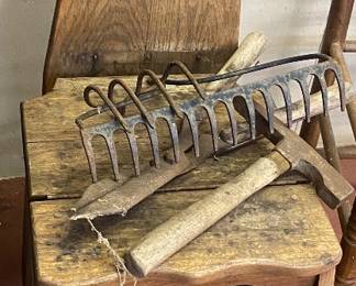 Primitive Ironing Board Step Stool Combo