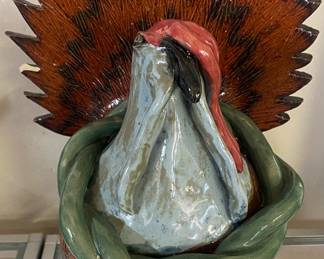 Claude Miller Ram Pottery Turkey (Some Damage)