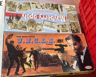 Man From Uncle Board Game/Mayberry-opoly Game