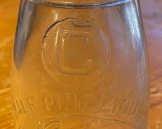 Cedar Lodge Dairy Thomasville, N.C. Half Pint Milk Bottle