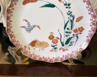 Arita Japanese Golden Partridge Plate