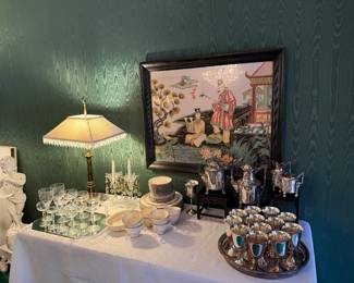 Silver plate goblets