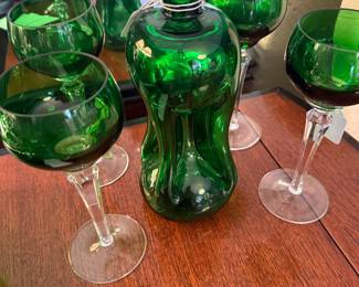 Green Holmegaard Kluk Carafe