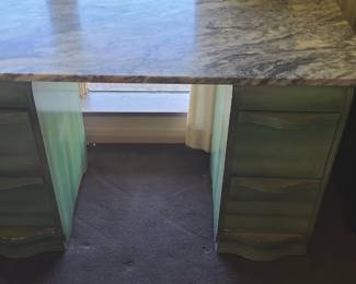 Marble dressing table or two night stands. Marble top is not attached.