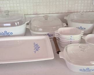 Corningware in Cornflower Blue.
