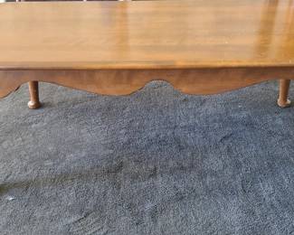 Wood coffee table.