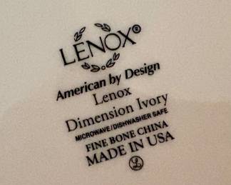 Lennox Dimension ivory China!
