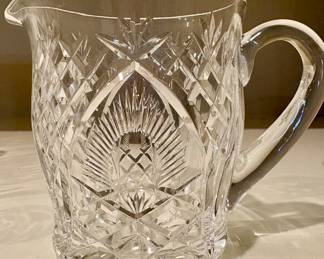 Waterford Criss Cross Fan Cut Pitcher