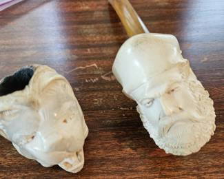 Meerschaum pipes, (sold separately).