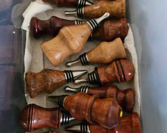Craft made bottle stoppers, (items sold separately).