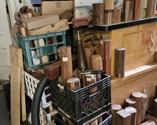 Wood blanks, (items sold separately).
