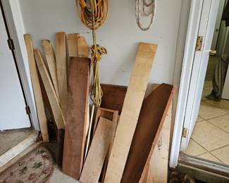 Assorted hardwoods, just a small sample, (items sold separately).