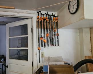 Clamps, and other tools, (items sold separately).