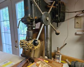 Drill Press and wood pen blanks, (items sold separately).