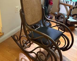 Thonet style rocking chair