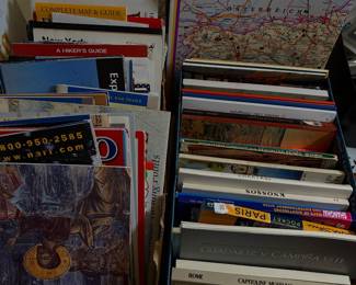 Travel maps and books