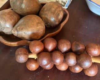 Wooden fruit