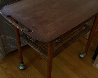 Midcentury Danish teak cart