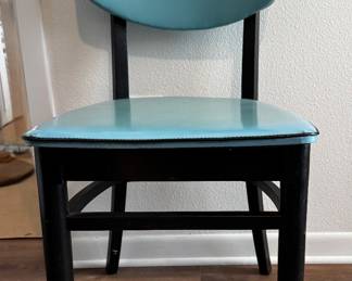 Midcentury Aqua Chair - Fabulous