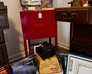 Small Electronics and a Polaroid Camera