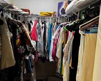 A very full closet 