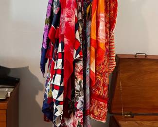 Almost 100 Scarves - Mostly Silk