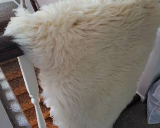 Sheepskin rug