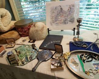 Vintage fur hats and trinkets!