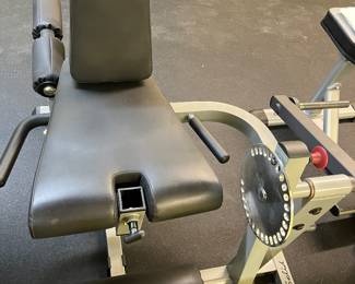 Body salad, leg extension leg curl machine