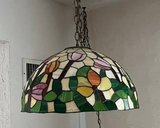 Tiffany style swag lamp