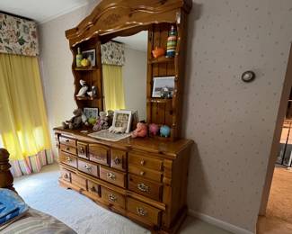 Dresser with mirror