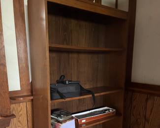 Solid wood bookshelf