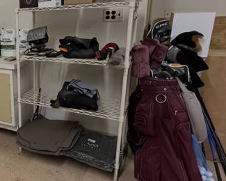 Garage shelving and tools