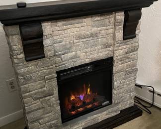 Electric heating fireplace