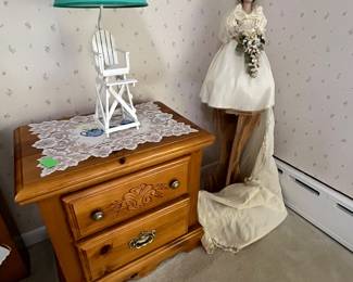 Nightstand, and bride Dale