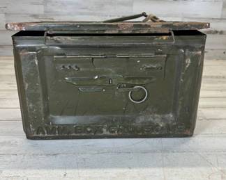 Lot #109 US Military M2 .50 Cal Ammo Can Lot Curad Band-Aid Gladstone First Aid