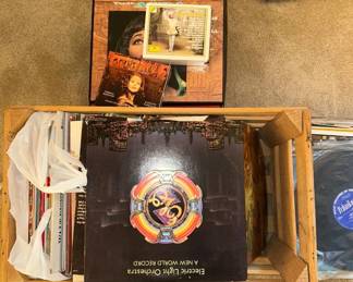 Lot #156 Vinyl Record LP Collection 50+ Albums ELO Classical Opera Rock Country 1960s-80s