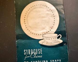 Syracuse fine china book