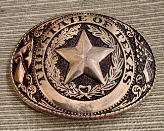 State of Texas Belt Buckle