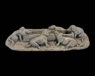 Steele Burden, American, Louisiana, 1900-1995, original crackle glazed ceramic sculptures, all signed