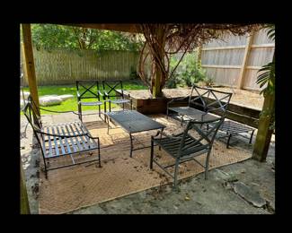 Restoration Hardware “Carmel Collection, 7 piece outdoor set