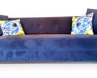 Navy Blue Sofa w Pillows