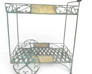 Dragonfly Metal Cart With Wheels