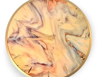Von Maur Faux Marble Clock