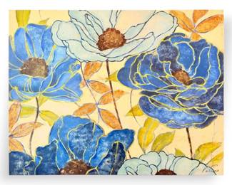 Pier 1 Floral Wall Canvas