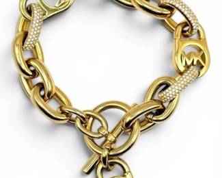 Micheal Kors GoldToned Chunky Chain Link Bracelet